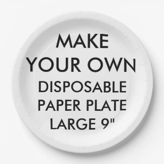Custom Personalised Large Disposable Paper Plate