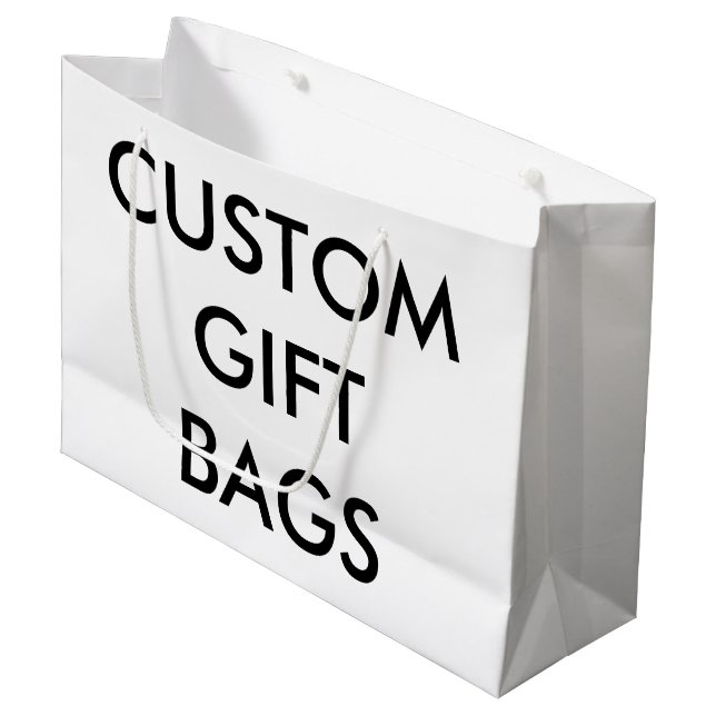 Custom Personalised Large Gift Bag Blank Template (Front Angled)