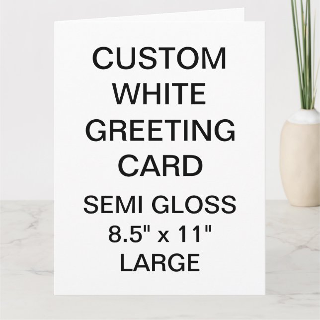 Custom Personalised Large Photo Greeting Card (Front)