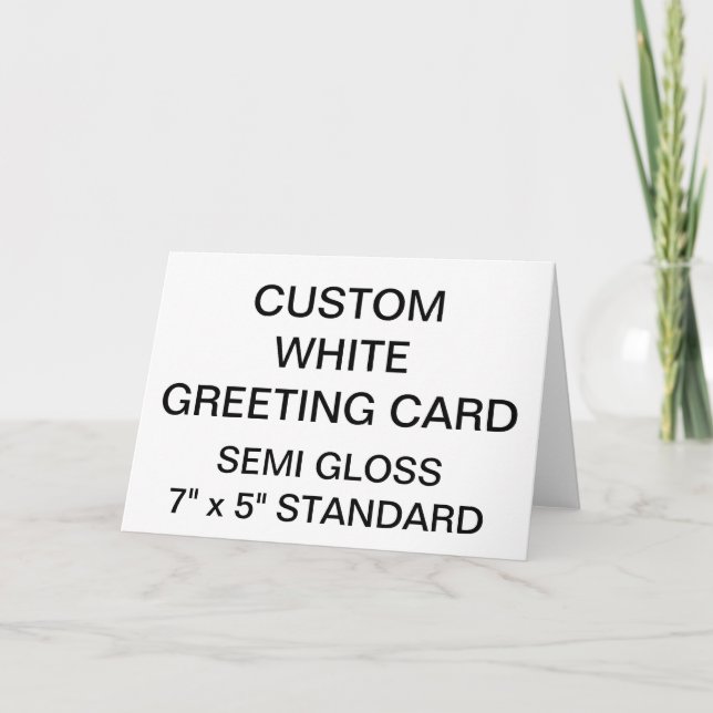 Custom Personalised Large Photo Greeting Card (Front)