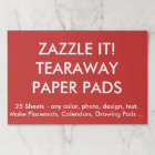 Custom Personalised Large Tearaway Paper Pads