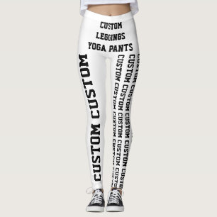 Custom Personalised Leggings or Yoga Pants Blank