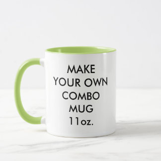 Custom Personalised Lime Combination Mug 11oz.