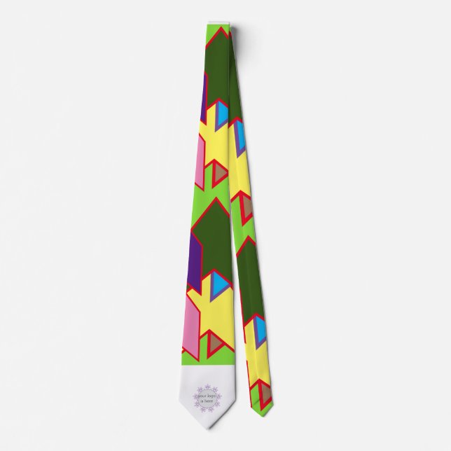 Custom Personalised LOGO editable Tie (Front)