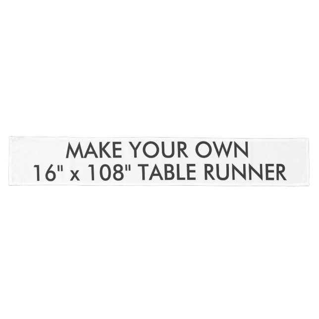Custom Personalised Long 16" x 108" Table Runner (Horizontal)