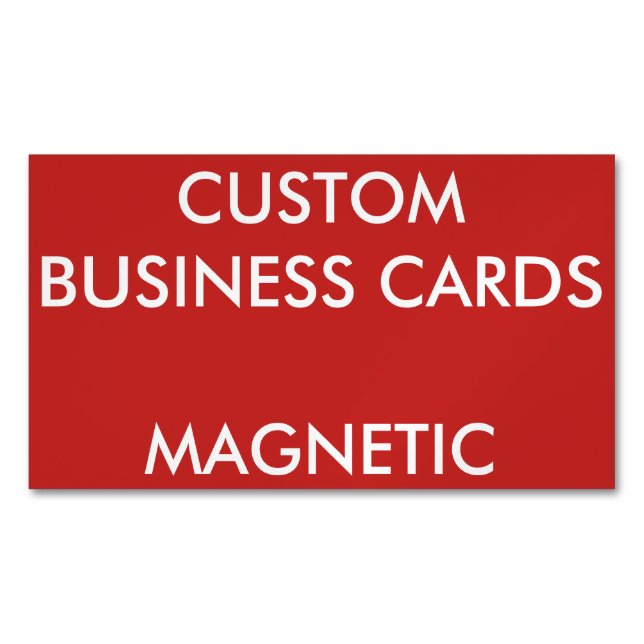 Custom Personalised Magnetic Business Cards Blank (Front)