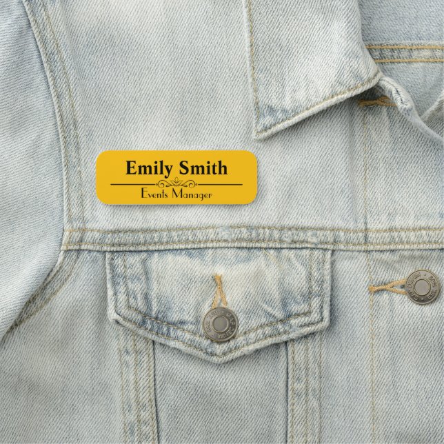 Custom Personalised Magnetic Coloured Name Badge (In Situ)