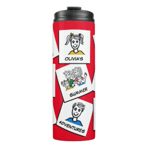 Custom Personalised Make Your Own Family Collage Thermal Tumbler