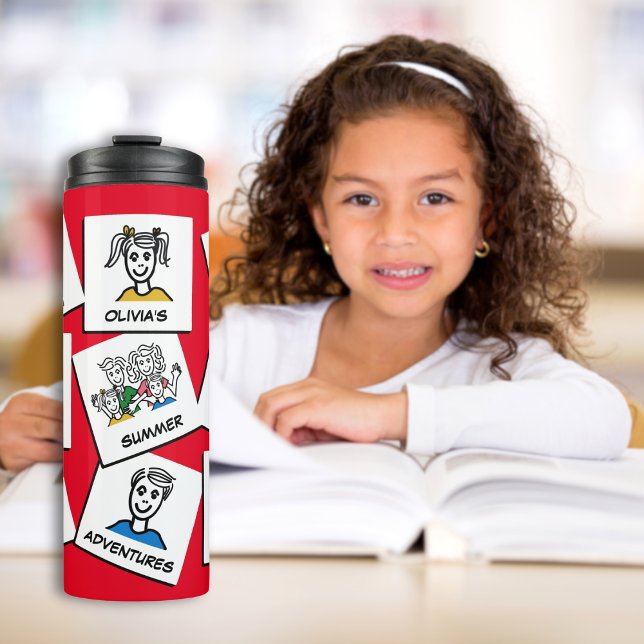 Custom Personalised Make Your Own Family Collage Thermal Tumbler (Creator Uploaded)