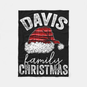Custom Personalised Matching Family Christmas Davi Fleece Blanket