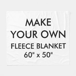 Custom Personalised Med. 60" x 50" Fleece Blanket
