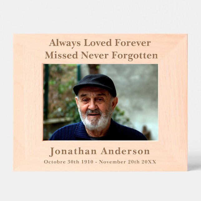 Custom Personalised Memorial Remembrance Etched Frames (Creator Uploaded)