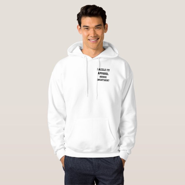 Custom Personalised Men's HOODIE SWEATSHIRT (Front Full)