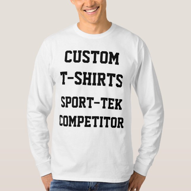 Custom Personalised Men's LONG SLEEVE T-SHIRT (Front)