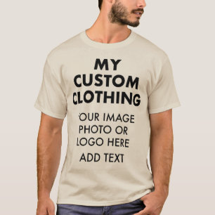 Custom Personalised MEN'S SAND BROWN T-SHIRT