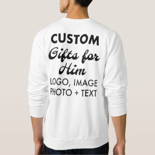 Custom personalised Men's Sweatshirt - Back Print