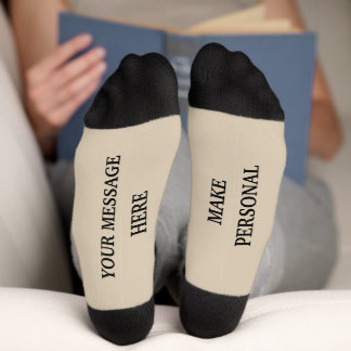 Custom Personalised Message Gift Socks