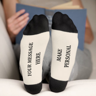 Custom Personalised Message Gift Socks