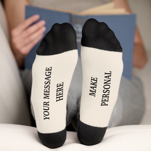 Custom Personalised Message Gift Socks (Bottom)