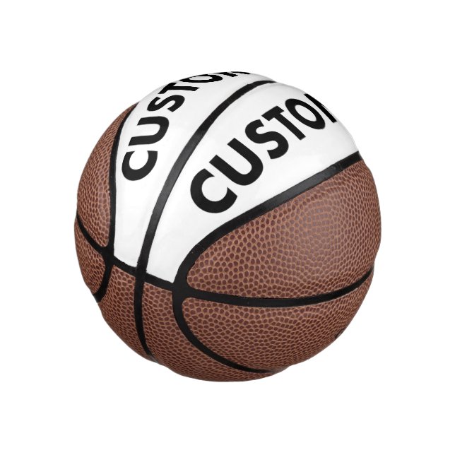 Custom Personalised Mini Basketball Blank Template (Angled)