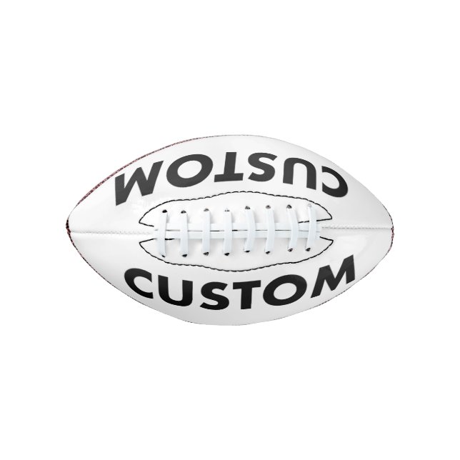 Custom Personalised Mini Football Blank Template American Football (Front)