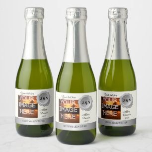 Custom Personalised Mini Sparkling Wine Bottle Lab Sparkling Wine Label