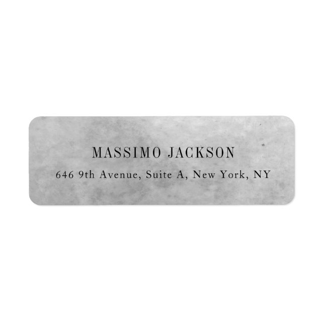 Custom personalised minimalist address name (Front)