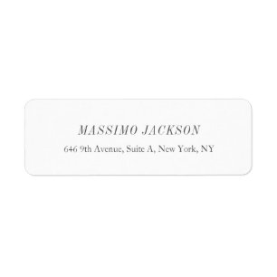 Custom personalised minimalist address name