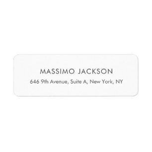 Custom personalised minimalist address name