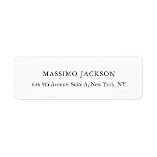 Custom personalised minimalist address name