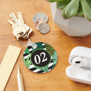Custom Personalised Modern Minimalist Keychain