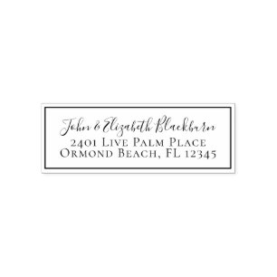 Custom Personalised Modern Return Address Label Self-inking Stamp
