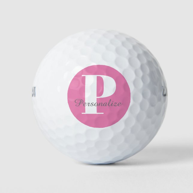 Custom Personalised Monogram Name Initial Golf Balls (Front)