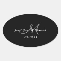 Custom Personalised Monogram Wine Labels