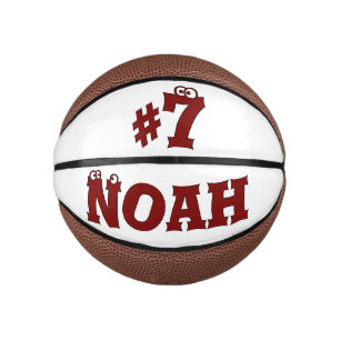 Custom Personalised Name And Number Mini Basketball