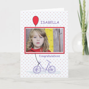 Custom Personalised Name and Photo Congratulations Card