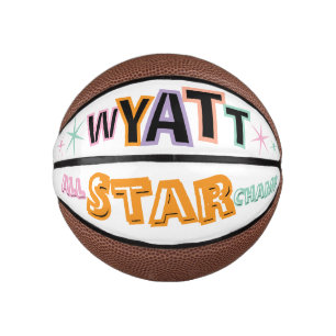 Custom Personalised Name And Text Mini Basketball