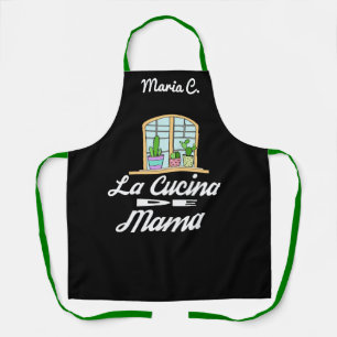 Custom Personalised Name Cucina de MAMA Chef Baker Apron