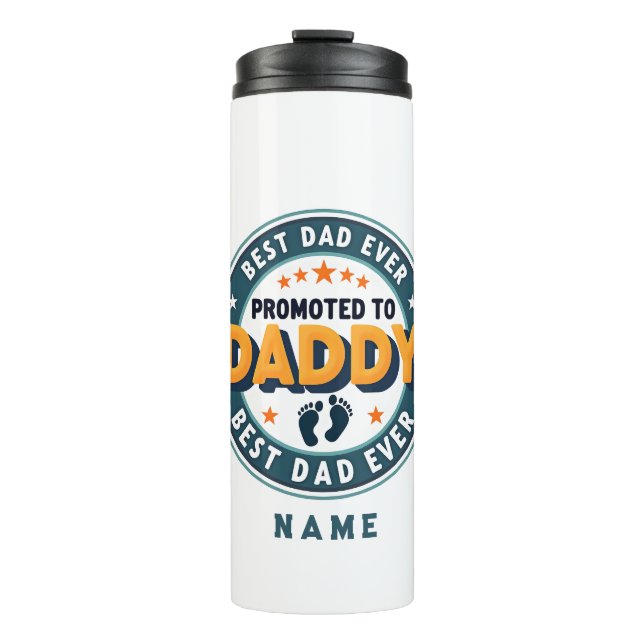 Custom Personalised Name Gift for Dad Thermal Tumbler (Front)