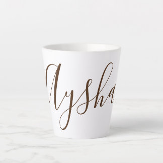Custom Personalised Name Latte Mug