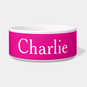 Custom Personalised Name Photo Art Bright Pink Pet