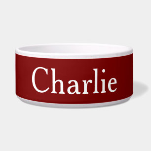 Custom Personalised Name Photo Art Deep Red