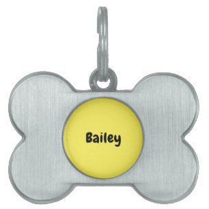 Custom Personalised Name Photo Artwork Dog Bone Pet ID Tag