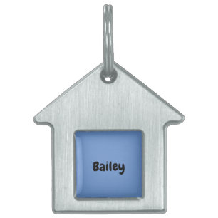 Custom Personalised Name Photo Artwork Pet House P ID Tag