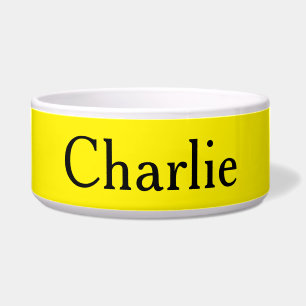 Custom Personalised Name Photo Bright Yellow Pet