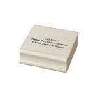 Custom Personalised Name Return Address Maple Wood