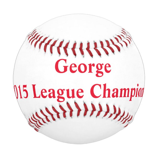 Custom Personalised Name Team Baseball Champs! (Front)