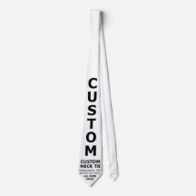 Custom personalised NECK TIE