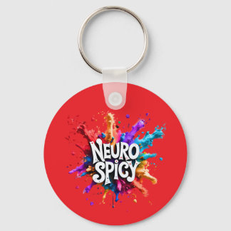 Custom / Personalised NEUROSPICY neurodiversity  Key Ring