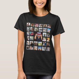 Custom Personalised One Of A Kind Photo Collage T-Shirt